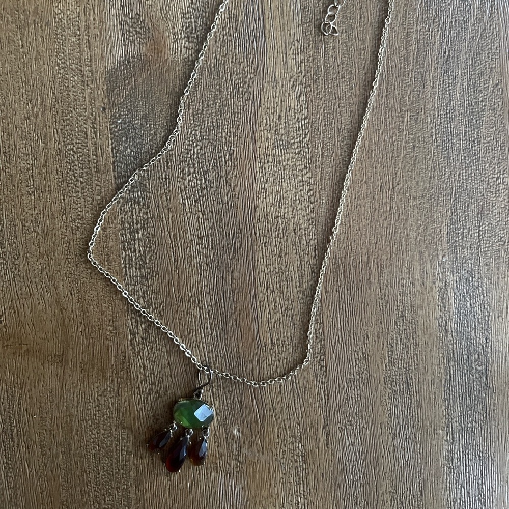 Gold necklaces with turquoise teardrop pendant